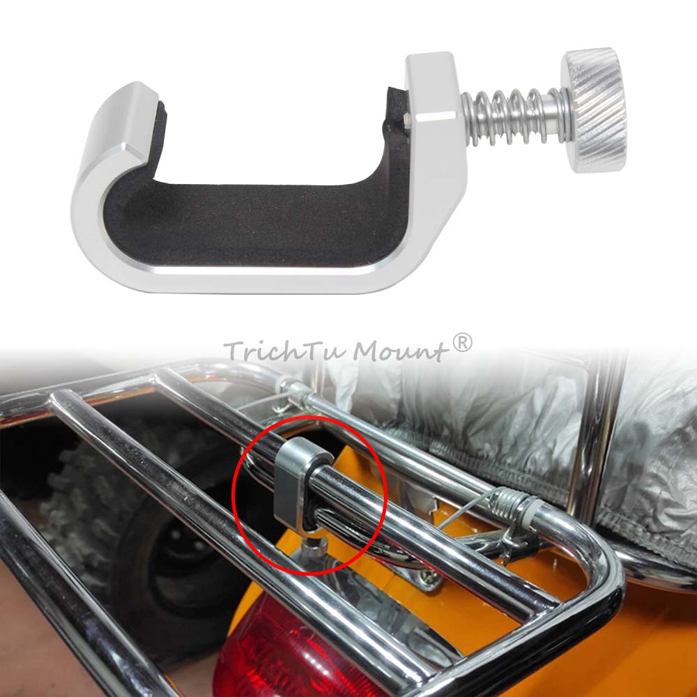 Motorcycle Gear Wall Mount - ตะแกรงท้ายรถมอเตอร์ไซค์ ตะขอเกี่ยว ตะขอแขวน สำหรับ Vespa GTS