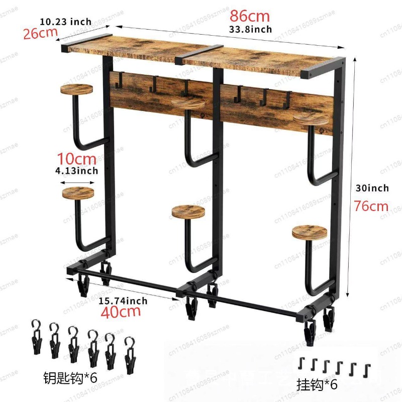 Motorcycle Gear Garage Storage - ที่แขวนหมวกแบบติดผนัง, ที่เก็บของอเนกประสงค์สำหรับอุปกรณ์ขี่มอเตอร์ไซค์, ตะขอแขวนเสื้อโค้ทและหมวกสำหรับหมวกกันน็อคมอเตอร์ไซค์