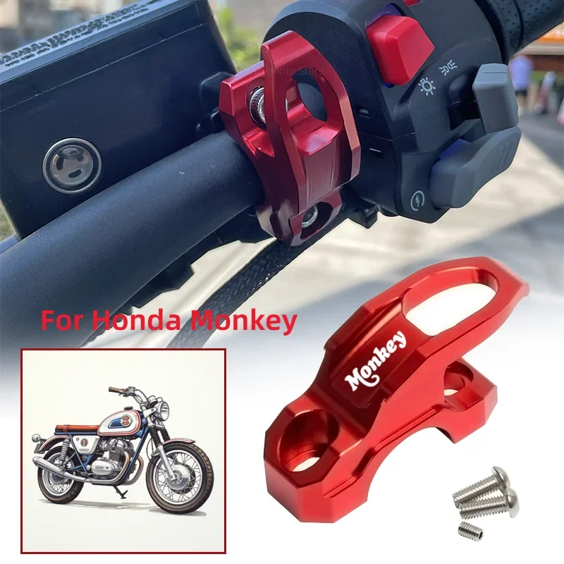 Motorcycle Gear Wall Mount - กระบอกเบรควงเล็บกระเป๋ากระเป๋าเดินทาง CLAMP ผู้ถือหมวกกันน็อก Hook ลิงโลโก้สําหรับ Honda