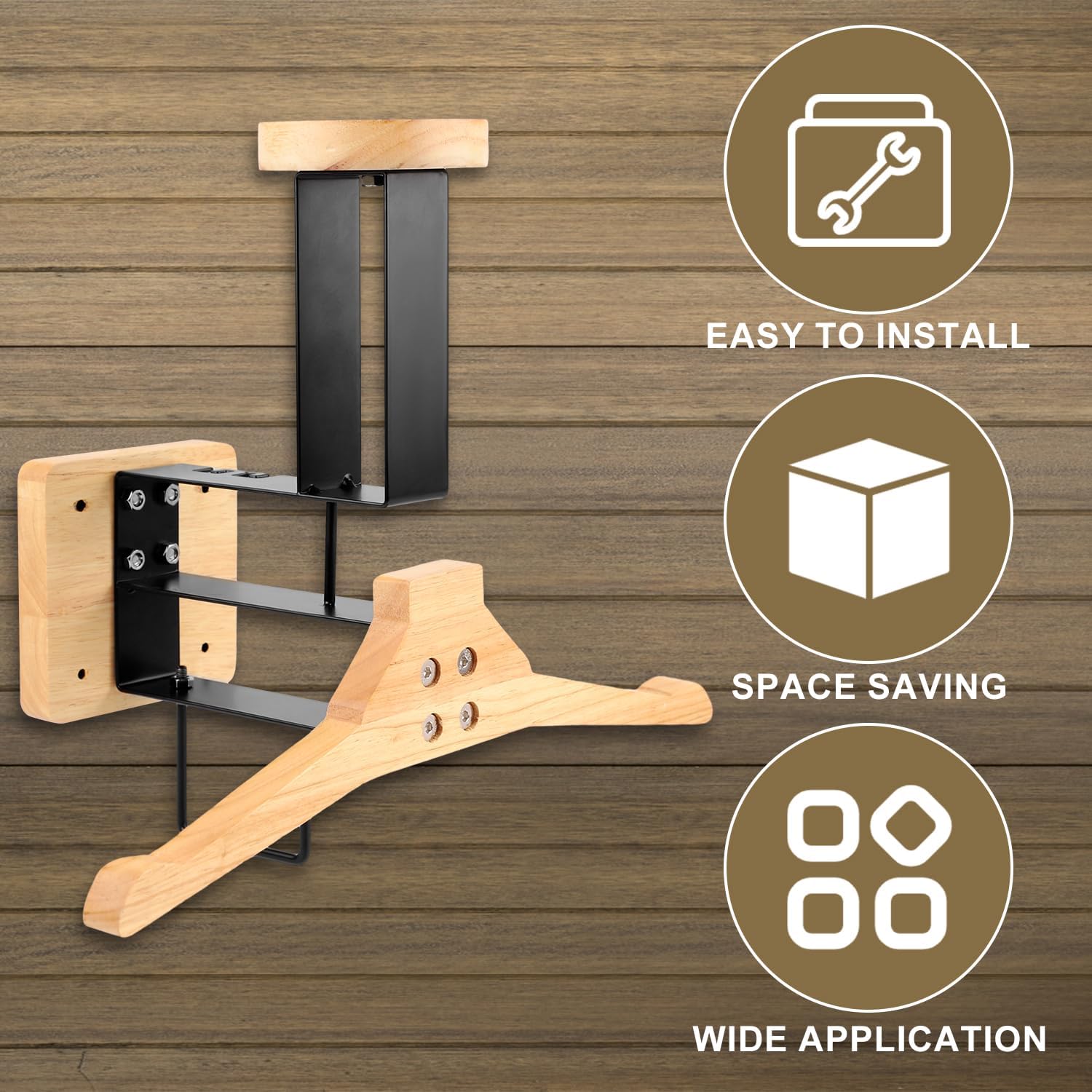 Motorcycle Gear Hanger - ​ ที่แขวนหมวกกันน็อคมอเตอร์ไซค์แบบติดผนัง ไม้แขวน ตะขอแขวน ชั้นวางโชว์หมวก อุปกรณ์จัดเก็บสำหรับอุปกรณ์กีฬามอเตอร์ไซค์