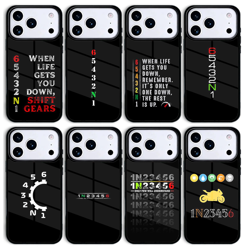 Motorcycle Gear Quotes - เคสมือถือลายอุปกรณ์มอเตอร์ไซค์สำหรับ iPhone 17 AIR 16pro Max