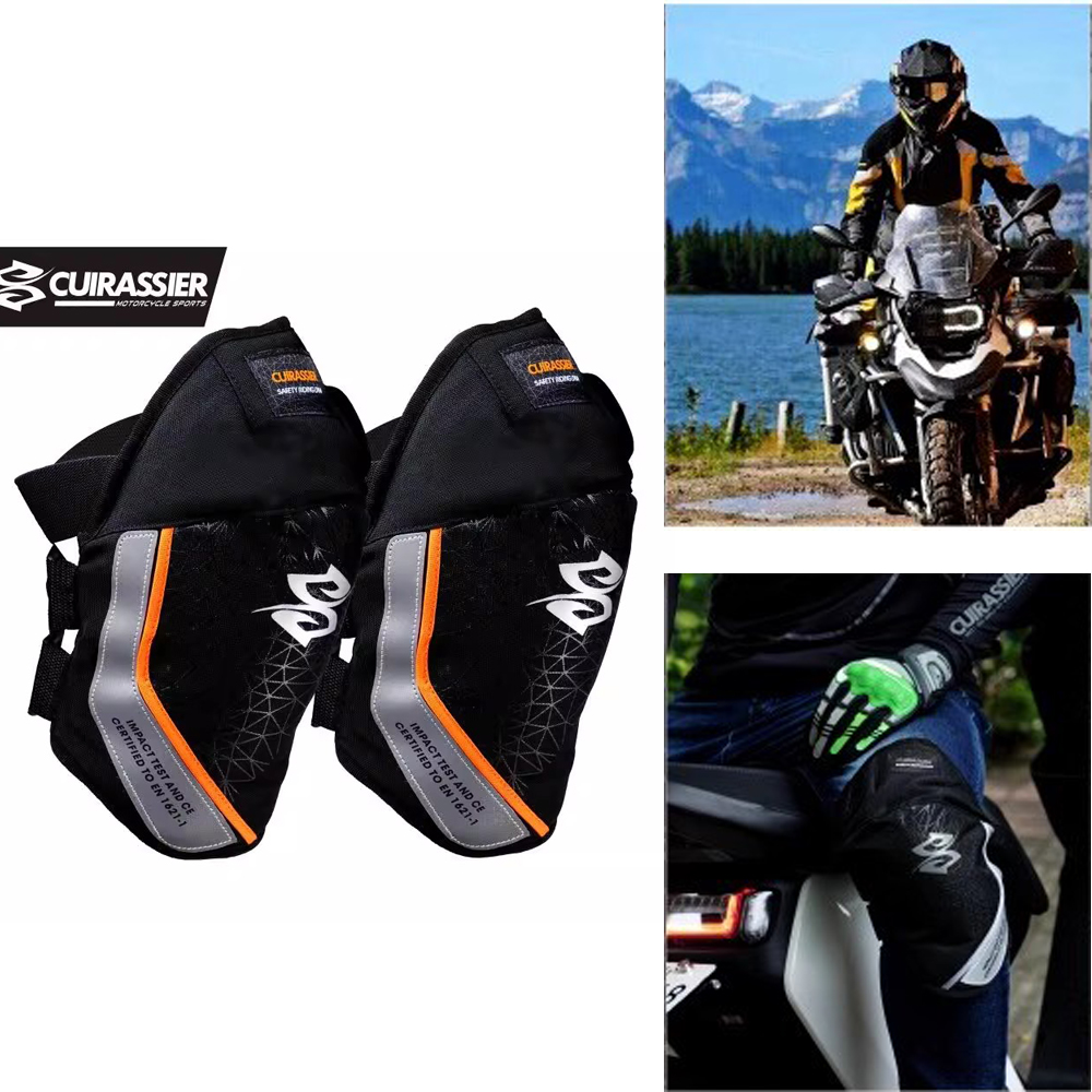 Motorcycle Gear Cycle - สนับเข่าสำหรับขี่มอเตอร์ไซค์ผู้ชาย อุปกรณ์มอเตอร์ครอส อุปกรณ์ป้องกันสำหรับผู้ขับขี่มอเตอร์ไซค์ เหมาะสำหรับการขี่จักรยานในฤดูร้อน อุปกรณ์เสริมสำหรับการเล่นสเก็ต