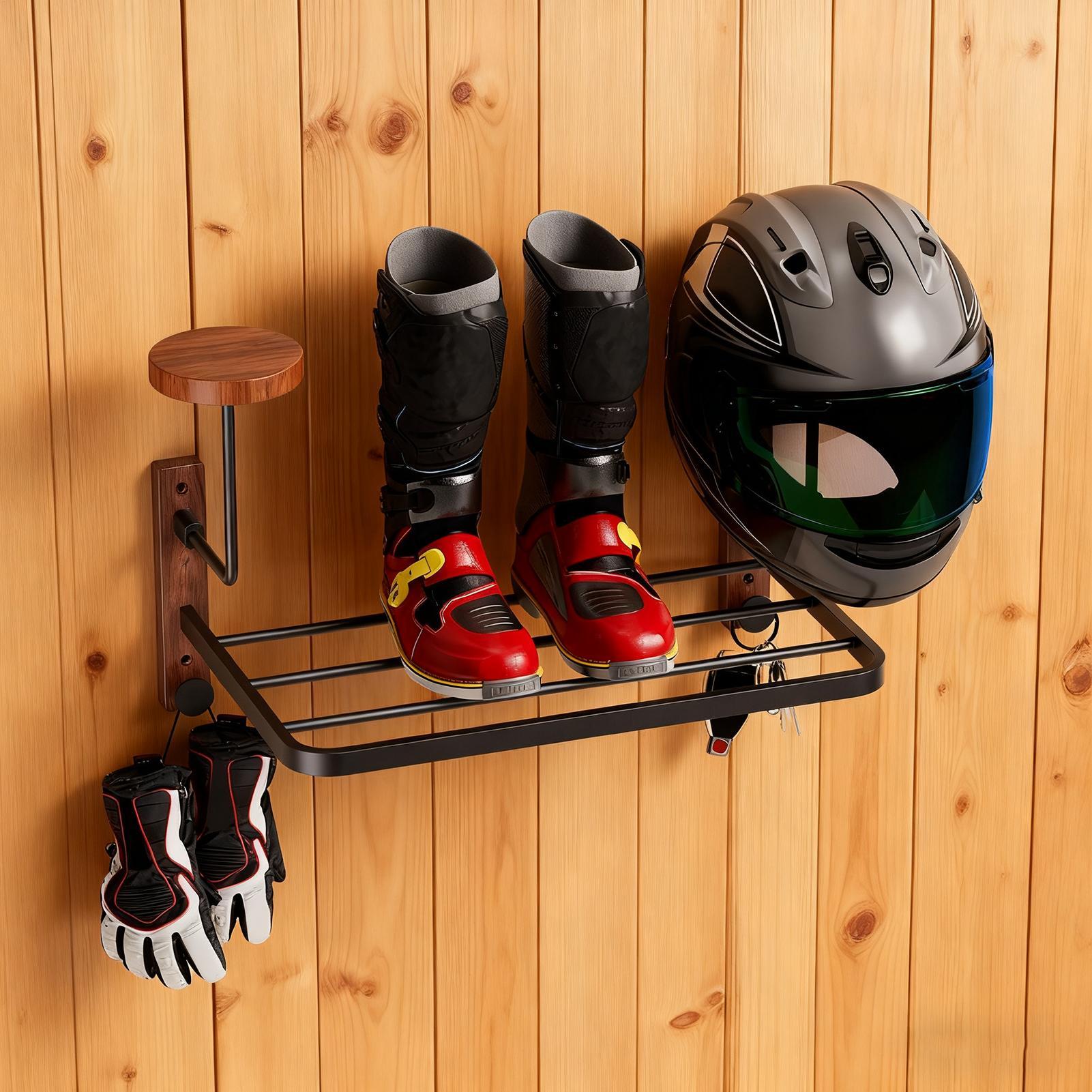 ที่แขวนหมวกกันน็อคมอเตอร์ไซค์แ - Motorcycle Gear Garage Storage บทวิจารณ์และราคา