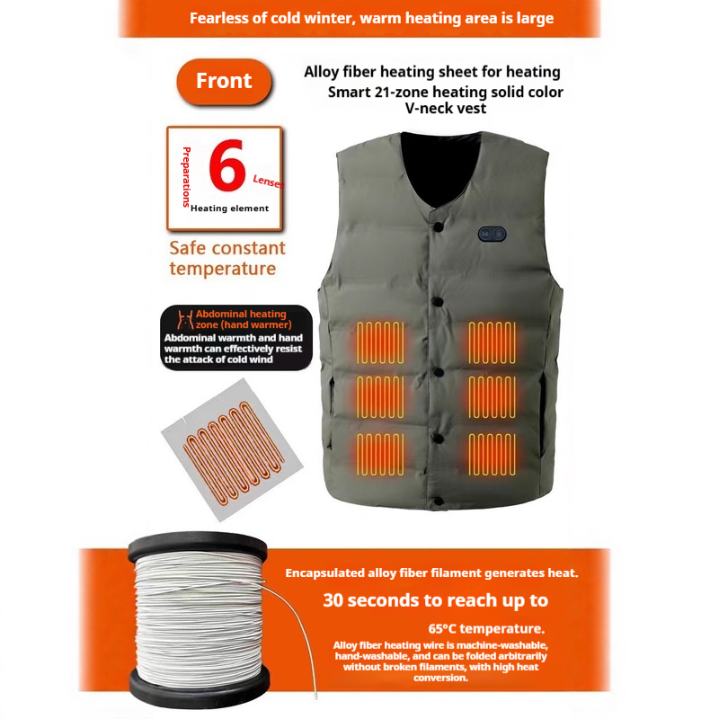 เสื้อกั๊กทำความร้อนแบบคอวี รุ่ - Motorcycle Gear Zone บทวิจารณ์และราคา