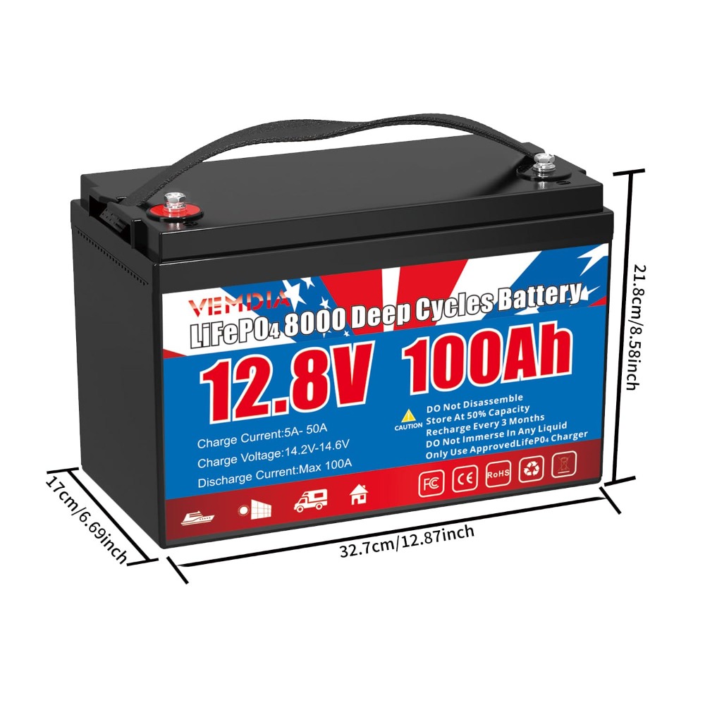 แบตเตอรี่ LiFePO4 12.8V 100Ah  - Motorcycle Gear Cycle บทวิจารณ์และราคา