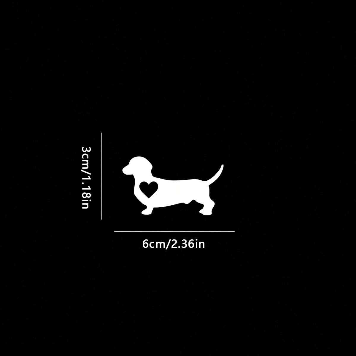 1 แพ็ครูปทรงดัชชุนด์สติ๊กเกอร์ - Motorcycle Gear For Dogs บทวิจารณ์และราคา