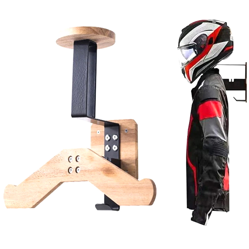 ที่วางหมวกกันน็อควอลนัทสีดํา - - Motorcycle Gear Hanger บทวิจารณ์และราคา