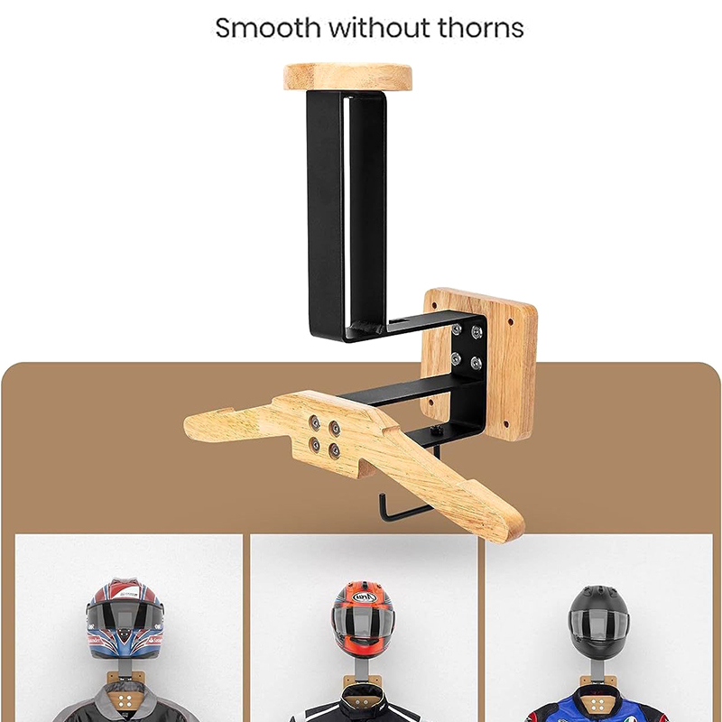 ที่วางหมวกกันน็อควอลนัทสีดํา - - Motorcycle Gear Hanger บทวิจารณ์และราคา