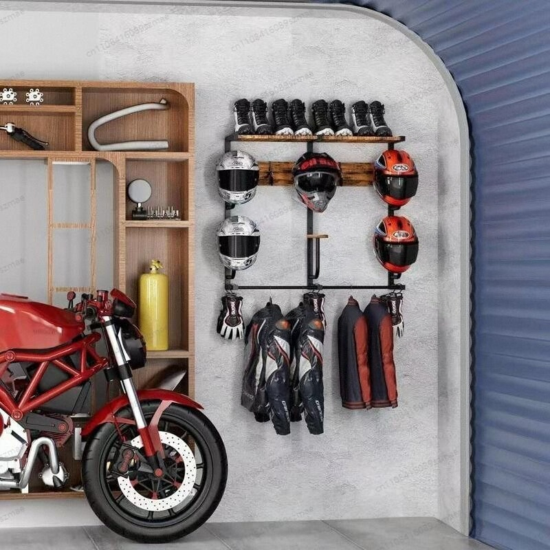 ที่แขวนหมวกแบบติดผนัง, ที่เก็บ - Motorcycle Gear Garage Storage บทวิจารณ์และราคา
