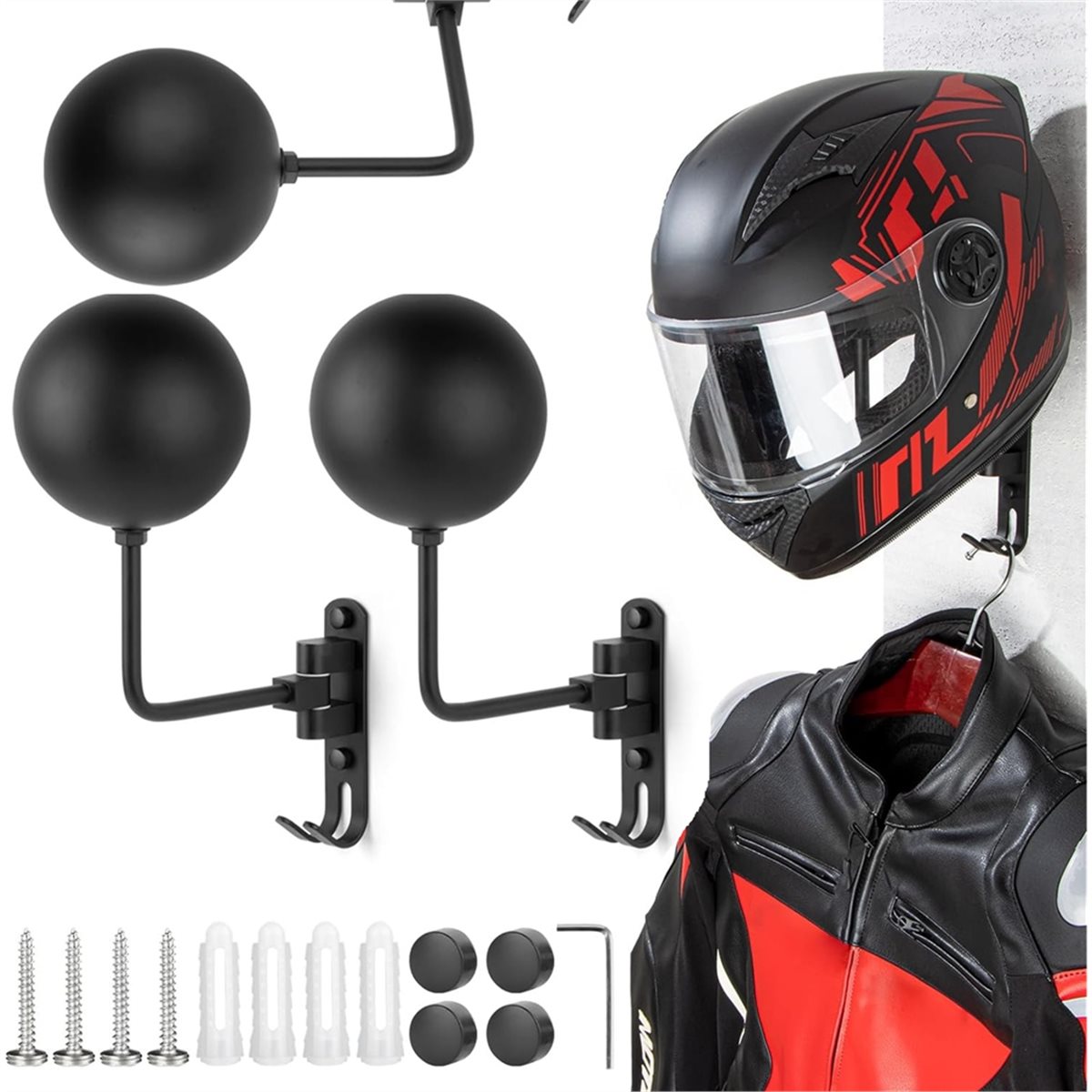 ที่แขวนหมวกกันน็อคติดผนัง รุ่น - Motorcycle Gear Hanger บทวิจารณ์และราคา