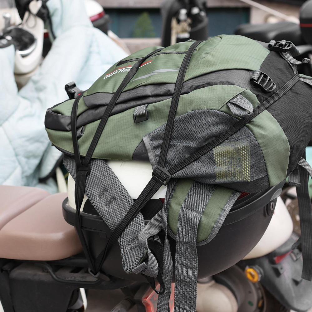 สายรัดกระเป๋าสำหรับมอเตอร์ไซค์ - Motorcycle Gear Hanger บทวิจารณ์และราคา
