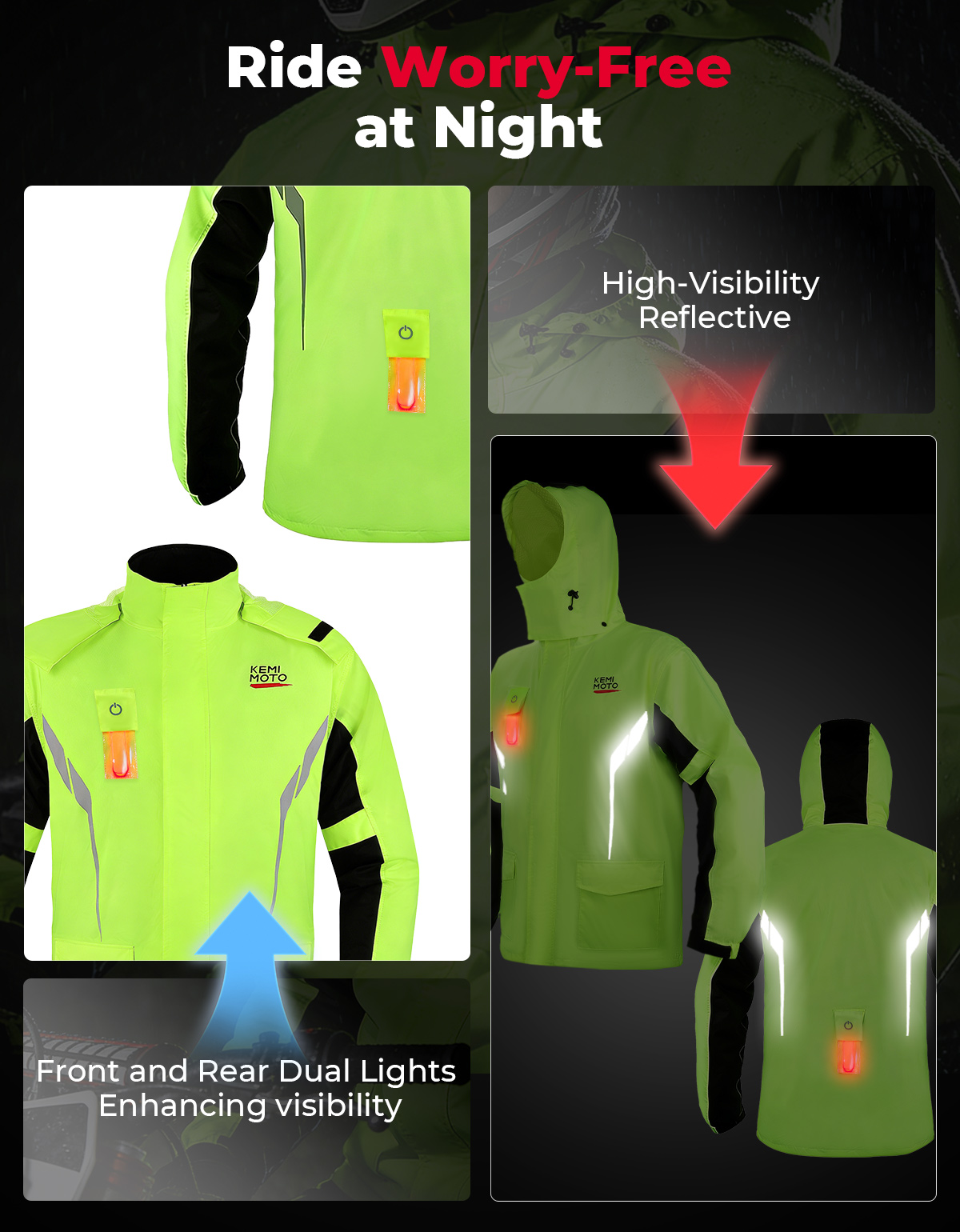 KEMIMOTO ชุดเสื้อกันฝนกันน้ำสำ - Motorcycle Gear Cycle บทวิจารณ์และราคา