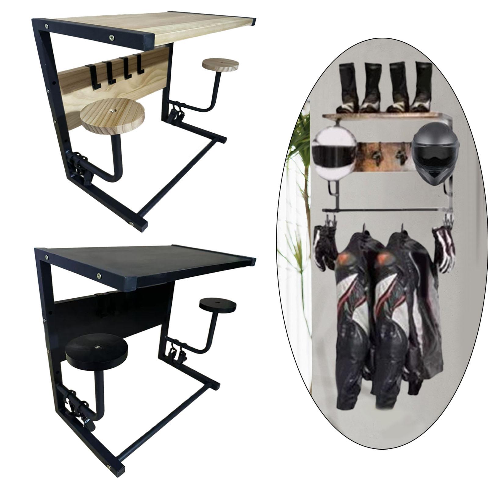 หมวกกันน็อค Rack แบบพกพาจัดเก็ - Motorcycle Gear Hanger บทวิจารณ์และราคา