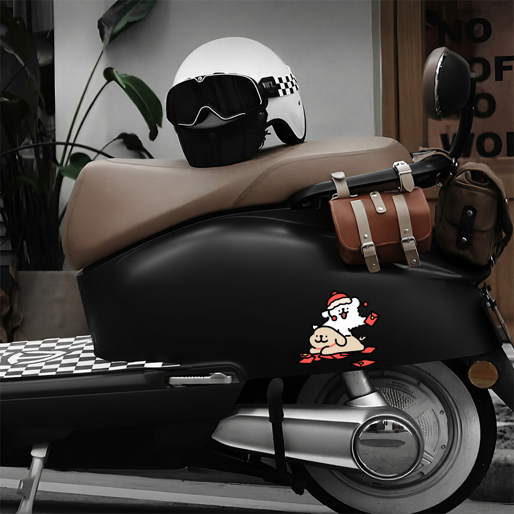 สติ๊กเกอร์ติดรถยนต์ลายการ์ตูนส - Motorcycle Gear For Dogs บทวิจารณ์และราคา