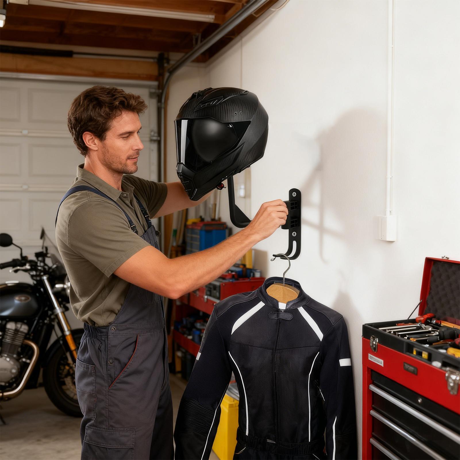 ที่แขวนหมวกกันน็อคแบบติดผนัง ท - Motorcycle Gear Wall Mount บทวิจารณ์และราคา