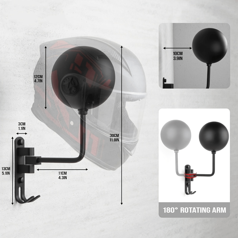 ที่แขวนหมวกกันน็อคอลูมิเนียมอั - Motorcycle Gear Hanger บทวิจารณ์และราคา