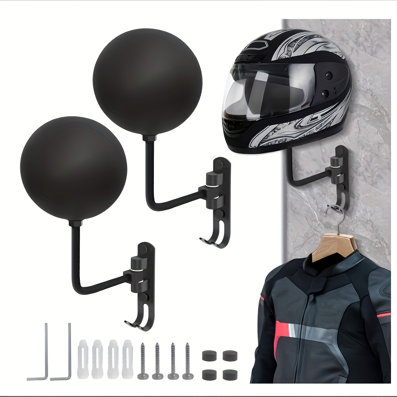 180 °   ที่แขวนหมวกกันน็อคมอเต - Motorcycle Gear Garage Storage บทวิจารณ์และราคา
